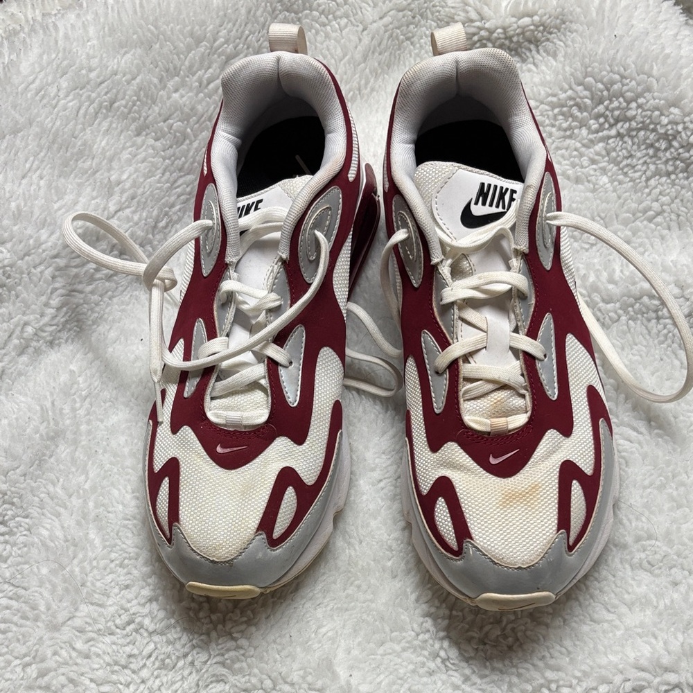 Nike men Maroon and White Sneakers